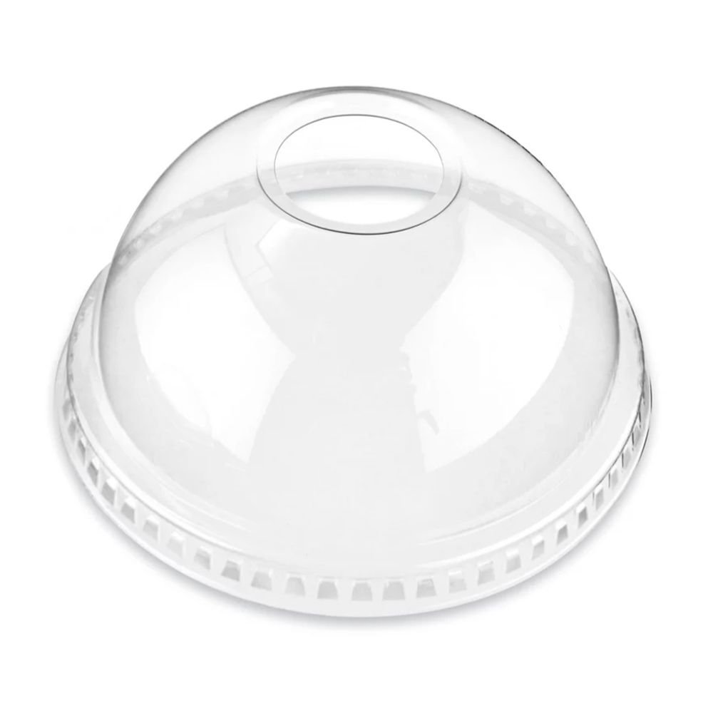 32oz PET Dome Lid, w/Hole